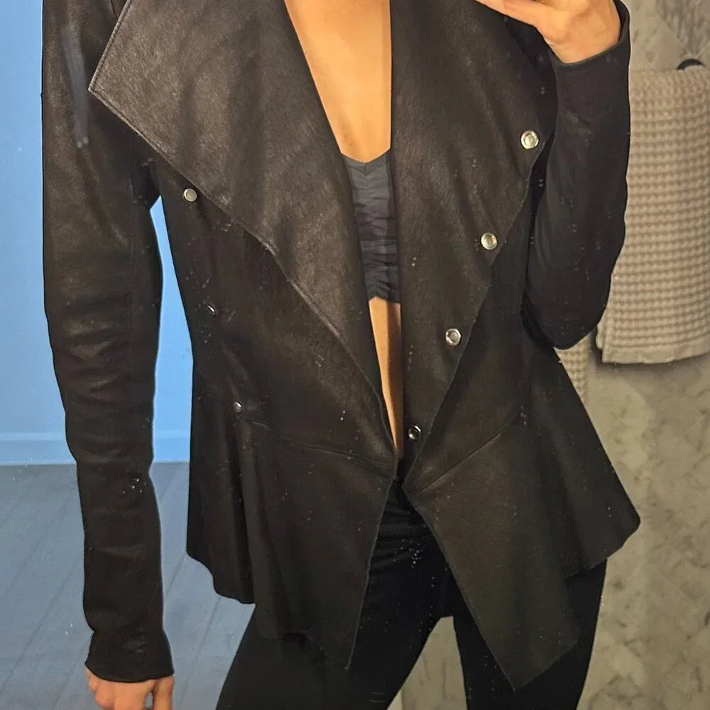 Veronica Beard Leather Jacket - Picture 4 of 13
